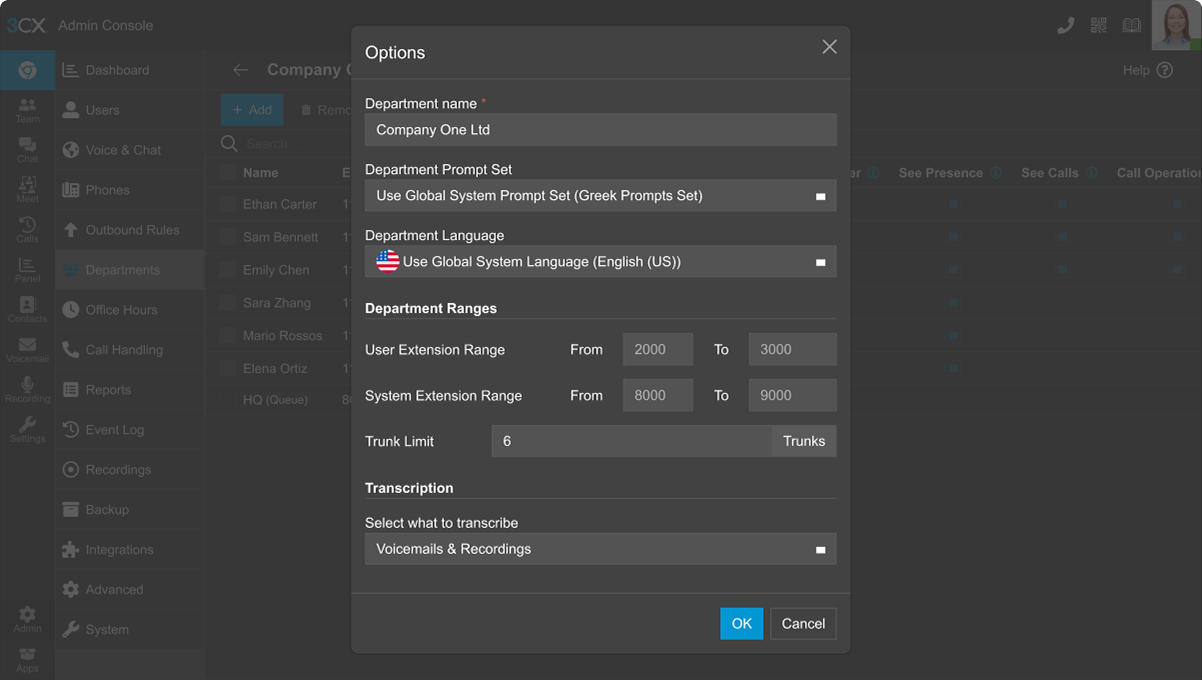 3CX multi-tenant - options