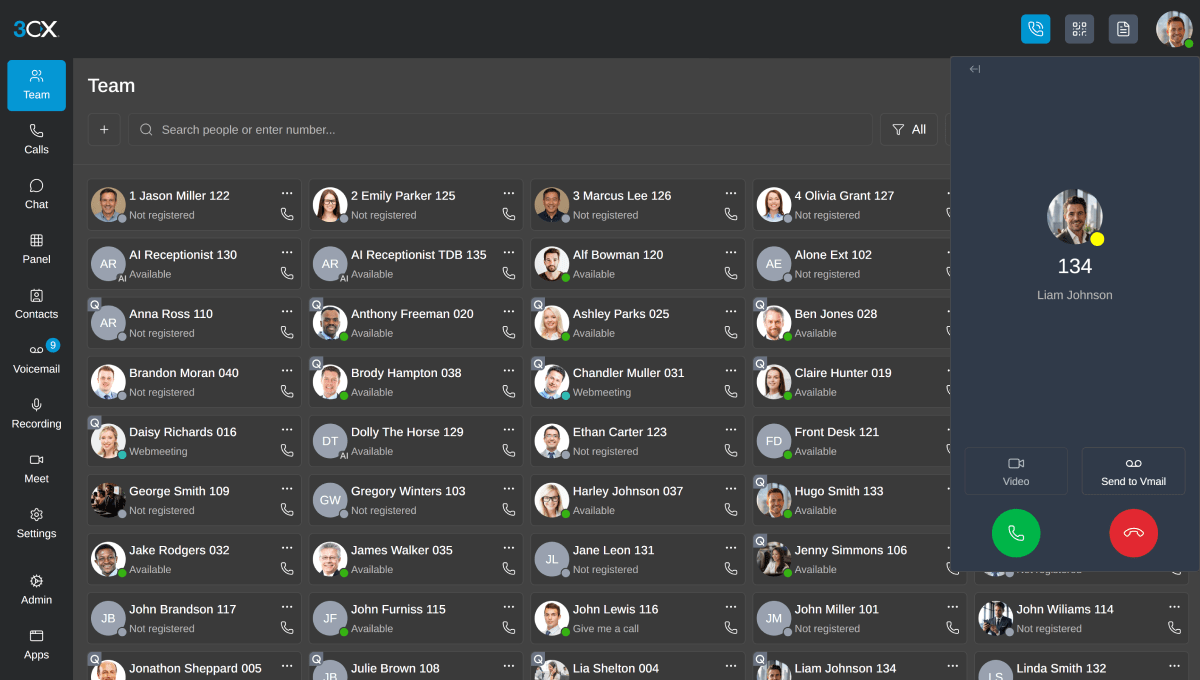 3CX remote working apps - Video conferencing
