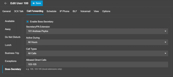 Patron-Sekreter Çağrı Yönetimini Patron-Sekreter Çağrı Yönetimini
