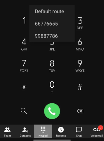 Arama Yapacağınız Numarayı Seçin