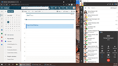 Microsoft 365 ile 3CX’i entegre edin CRM/iş uygulamalarınızdan ayrılmadan arama alın ve yanıtlayın.